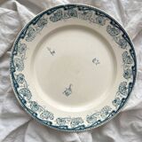 Round ironstone dish "Milan" Creil and Montereau