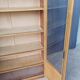 Vintage display bookcase in light oak