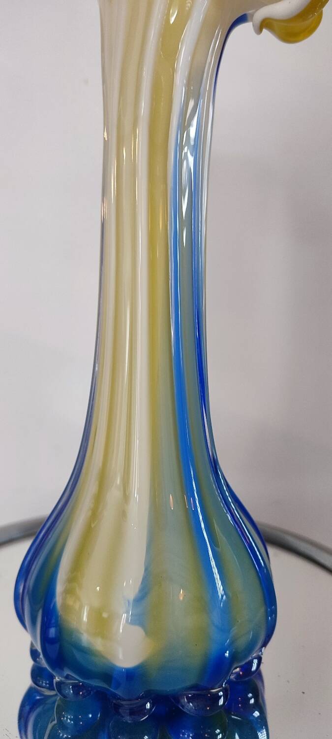 Murano Calla Lily Blown Glass Vase 60s-70s
