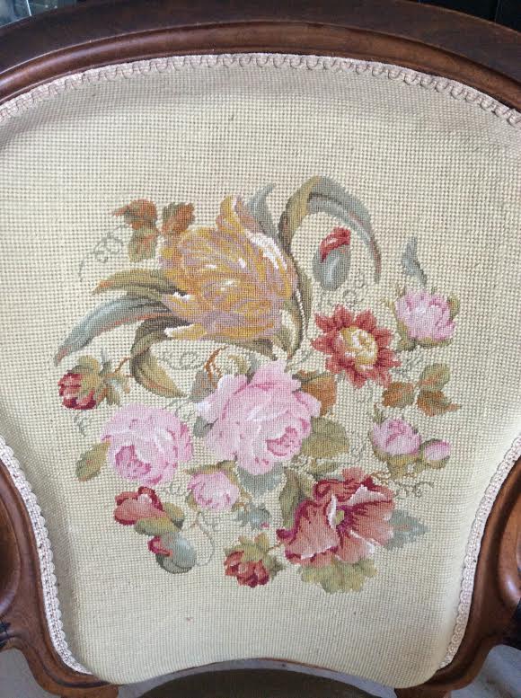 2 Louis Philippe style convertible armchairs