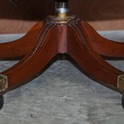 Restored vintage executive chair, leather, oak frame.