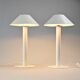 Table lamps by Bent Karlby for Lyfa, circa 1980.