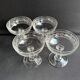 4 coupes à champagne Baccarat gravure Grecque inclinée
