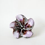 Vide-poche  / coupe en céramique étoile violet lilas et marron 1970