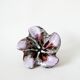 Purple lilac and brown star ceramic pocket tray / cup 1970