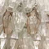 Mid-Century Murano Glass Chandelier "Polyhedr" by Carlo Scarpa, Italy, 1950s