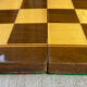 Chess set with wooden board and pieces
