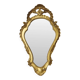Mid-Century Crested Mirror – Classic Gold French Mirror 63 cm