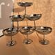Set of 6 vintage Jean Couzon cups – 70s – 18/10 stainless steel
