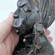 Buste femme africaine en bois d'ébène sculpté à la main art ethnique