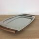 Plat scandinave inox et teck