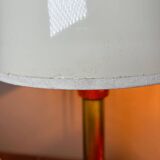 70s wood metal vinyl lamps (X2)