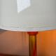 Lampes années 70 bois métal vinyle (X2)