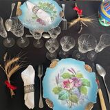 Set of 37 crystal glasses from the 50s