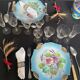 Lot de 37 verres cristal année 50