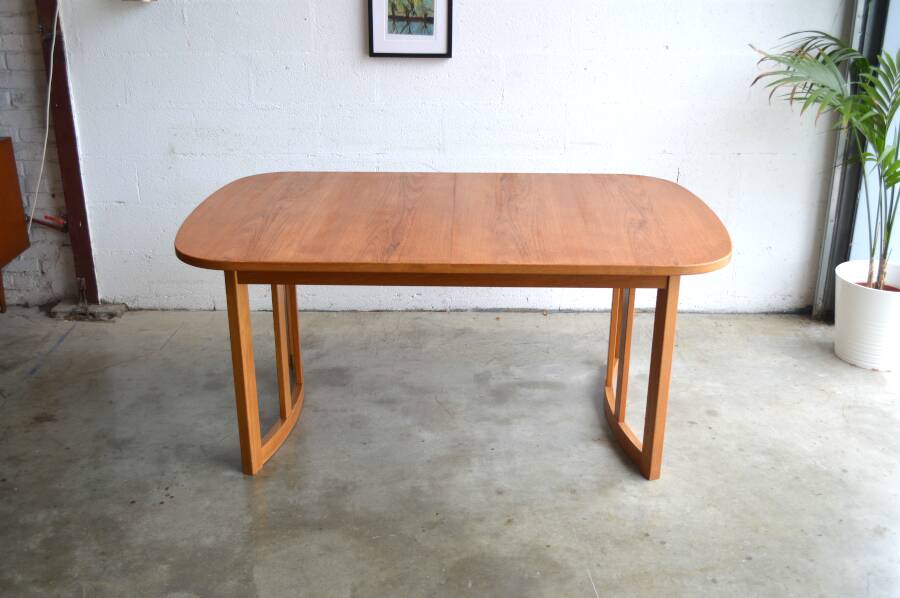 Danish table with 2 extensions, 165cm