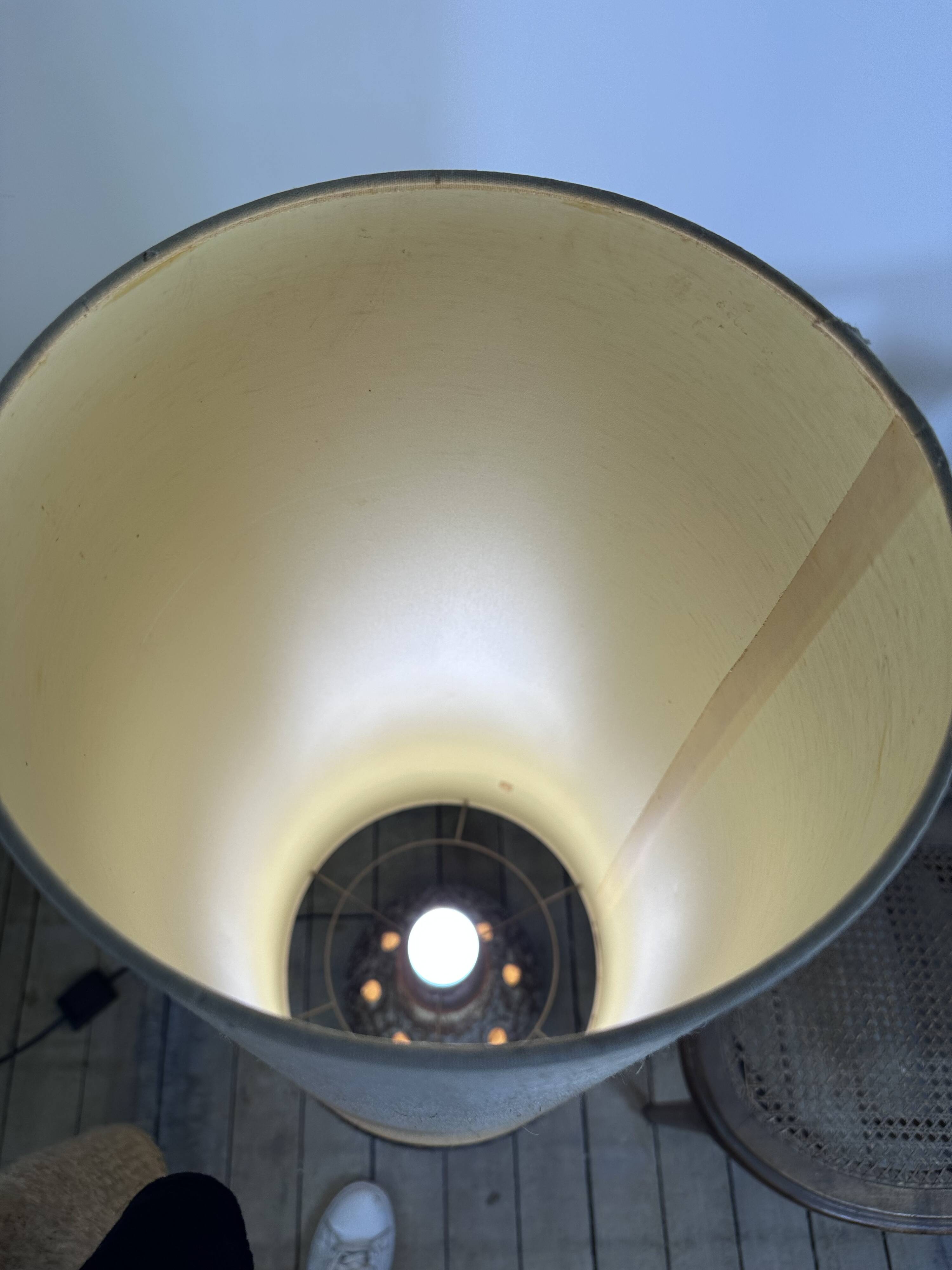 Vintage 70's German glazed ceramic lamp