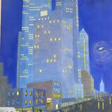 Night street contemporary school