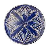 Andalusian decorative dish blue sign
