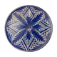 Plat décoratif andalou bleu signe