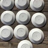 10 Colette HBCM blue and saffron dinner plates