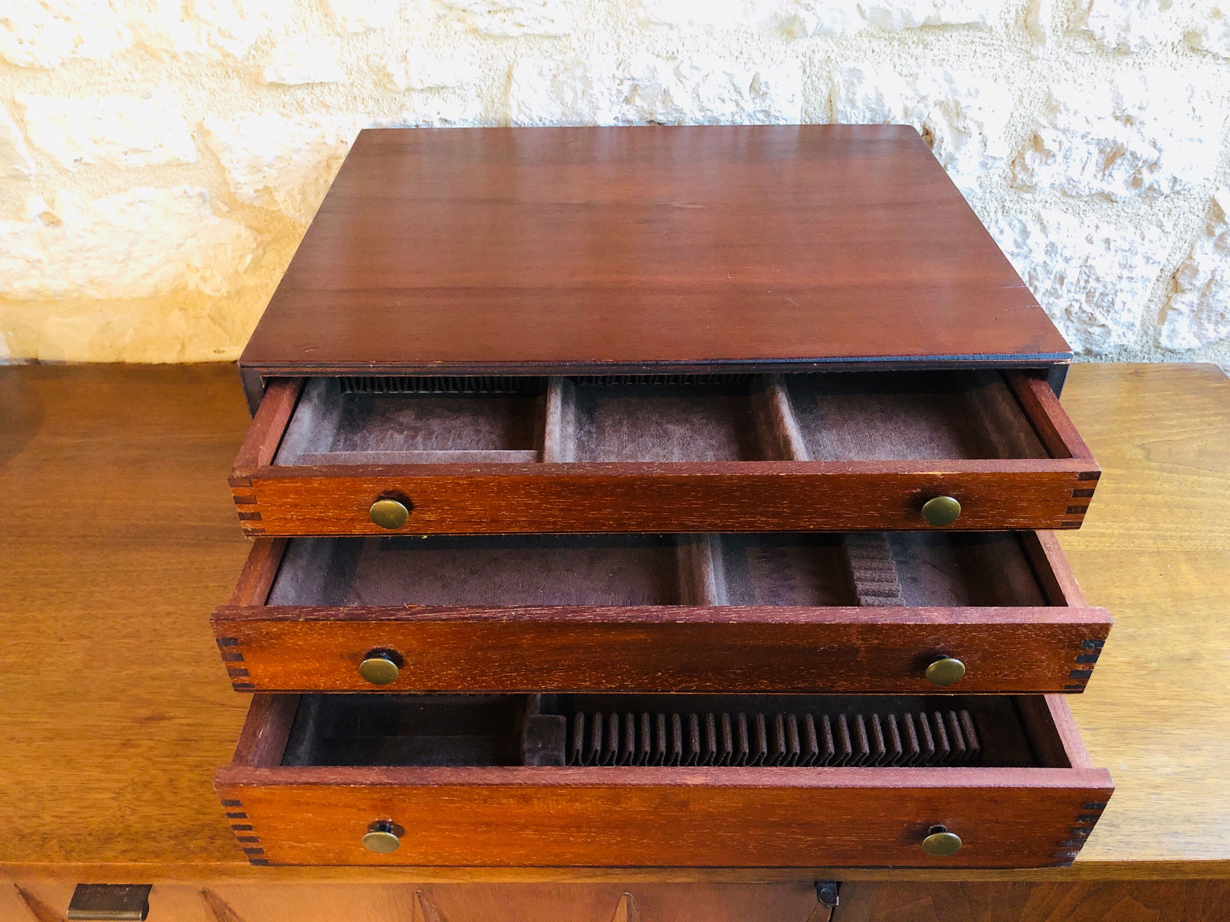 Storage box has vintage covers, 50s