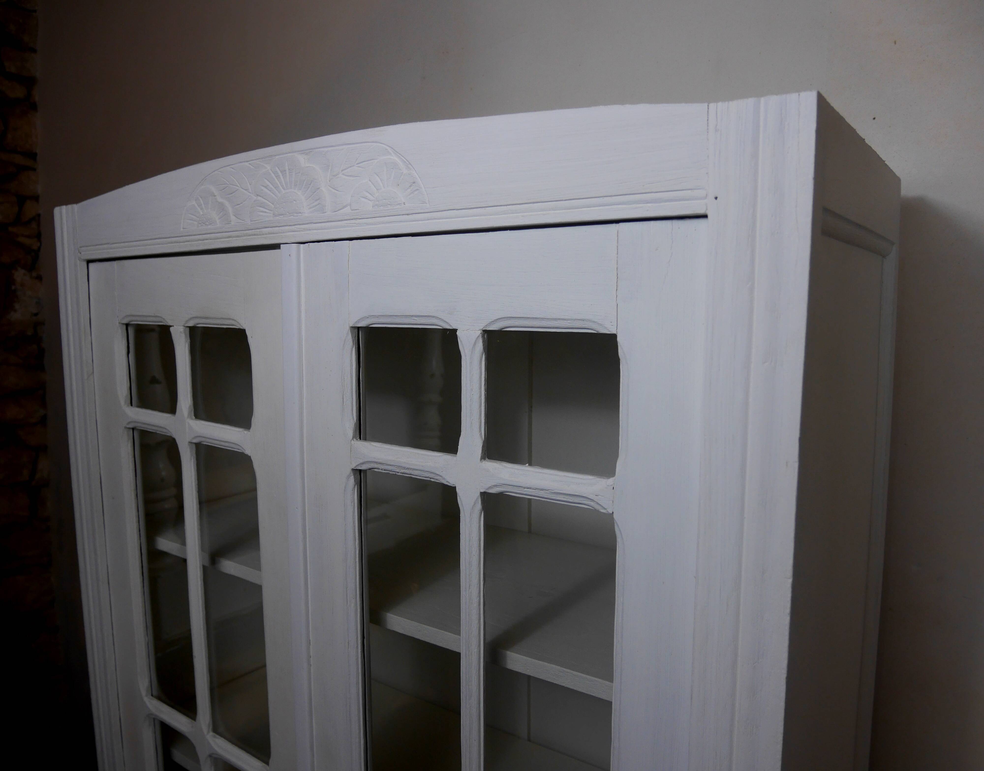 Parisian art deco glass display cabinet