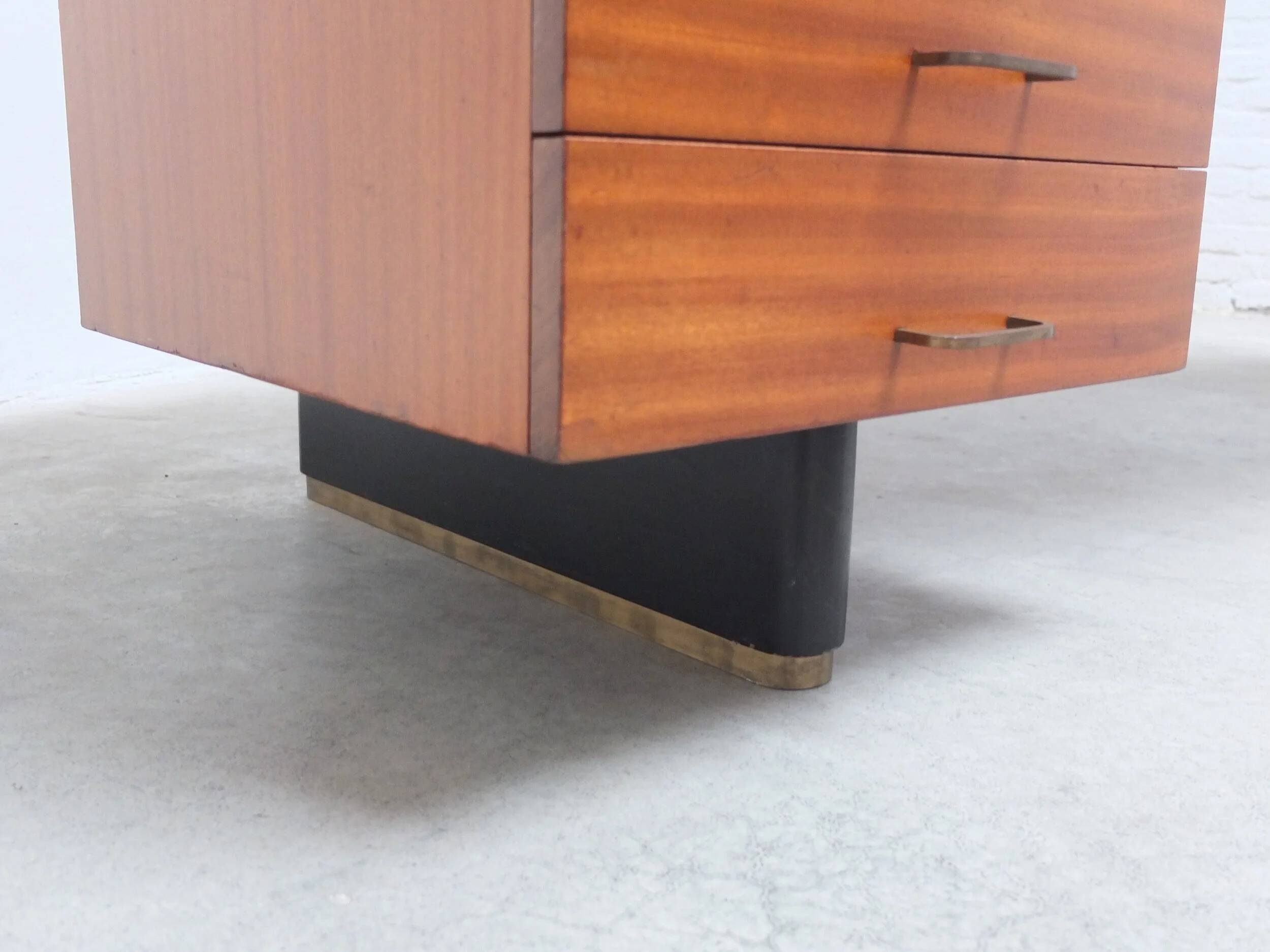 'Boomerang' ultra-rare desk by Jos De Mey for Van Den Berghe-Pauvers, 1960s.