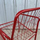 Vintage 80s grid armchair
