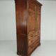 Antique Howard & Son’s Berners Street linen press – light oak, 19th century