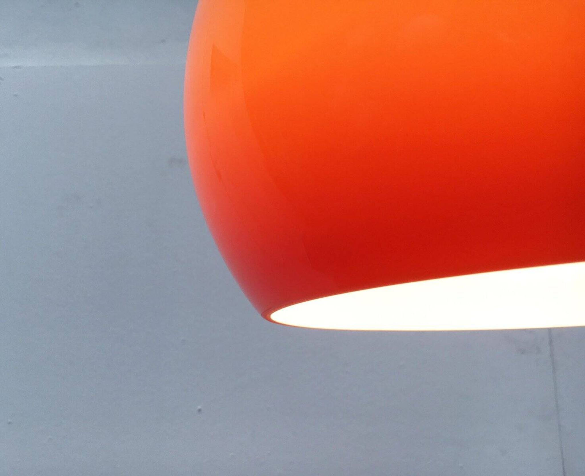 Suspended lamp Zurich Italian from the space age mid-century by Luigi Massoni for Guzzini.