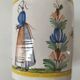 Antique Quimper Henriot jug-cup peasant style circa 1900.