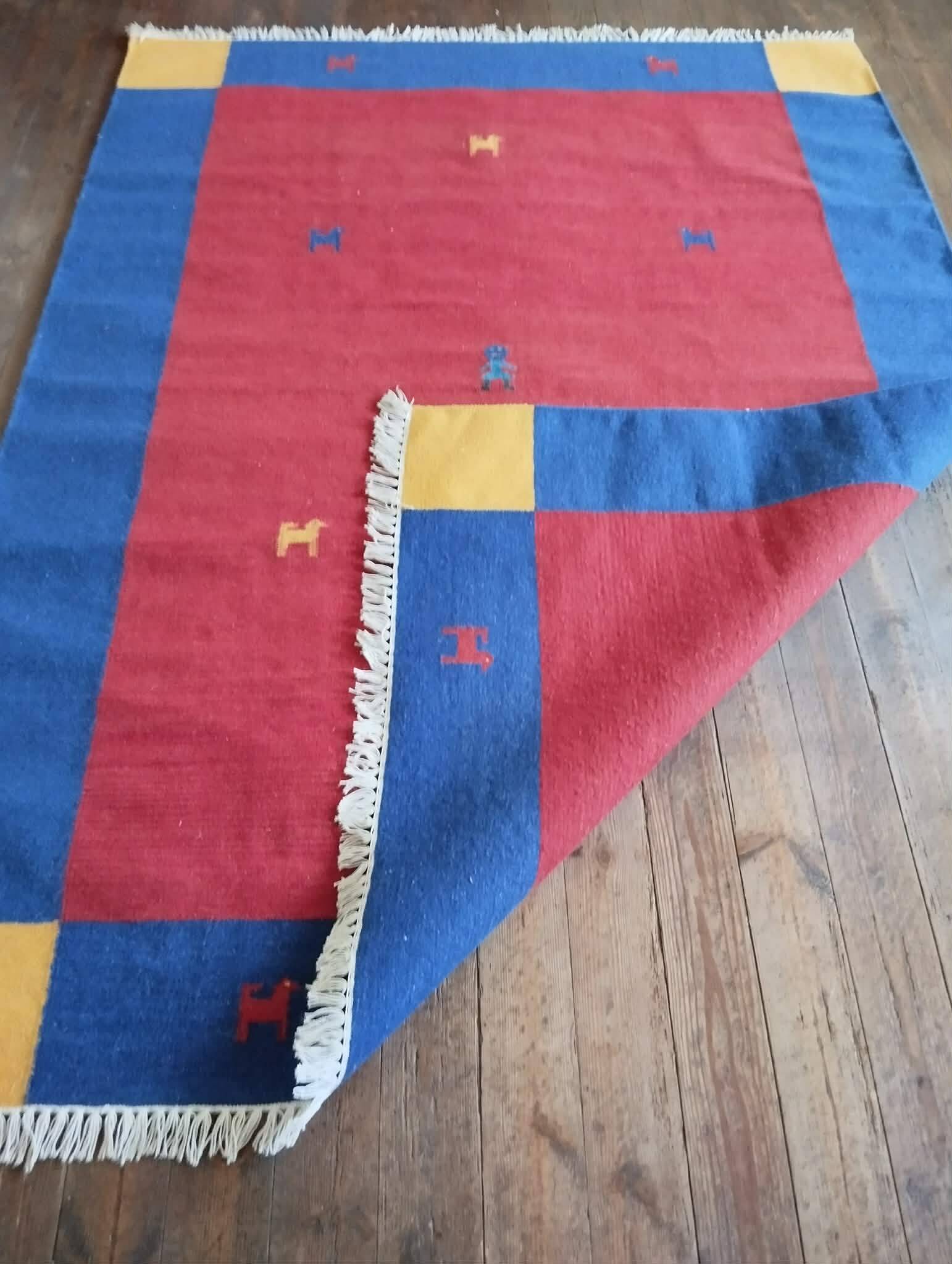 Handmade Indo Gabbeh rug 233x171cm