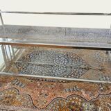 Hollywood Regency coffee table in Plexiglass and brass – 1970 design