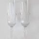 Paire de flutes cannelées