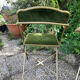 Lot de 4 fauteuils pliants vintage en velours vert