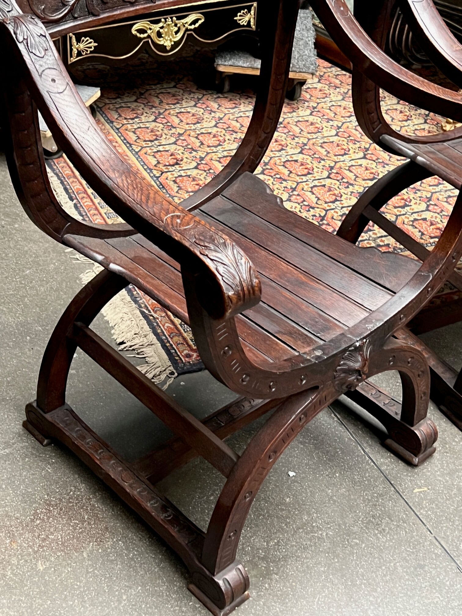 Pair of Dagobert chairs.