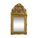 Miroir régence en bois sculpté doré début XVIIIème siècle