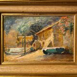 Painting by Aristide Armand HSP Marine near Nice Saint Tropez + frame