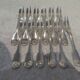 12 silver plated cake forks, Christofle Vendome, 2 prongs