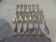 12 silver plated cake forks, Christofle Vendome, 2 prongs
