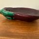 Old Vallauris aubergine ceramic vintage empty pocket bowl