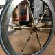 Vintage rolling golden and black dessert in brass and glass