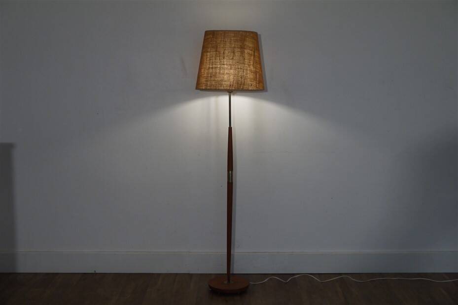Vintage Scandinavian teak floor lamp, 1960s