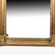 Pair of Louis XV style mirrors, stuccoed and gilded wood, beveled mirrors