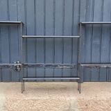 60s string wall shelf modular in black metal