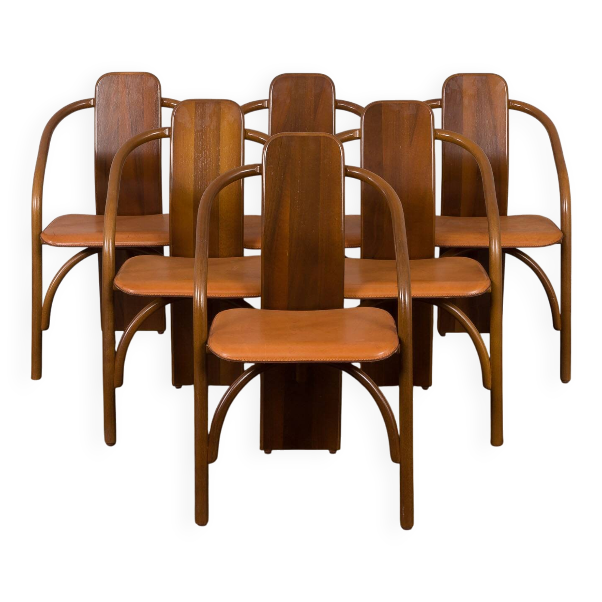 Suite de 6 chaises italiennes de Mario Marenco & Antonella Scarpitta