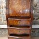 Louis XV-style lady secretary, in rosewood veneer flower decoration.