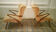 Paire de fauteuil Zig Zag vintage année 50 60