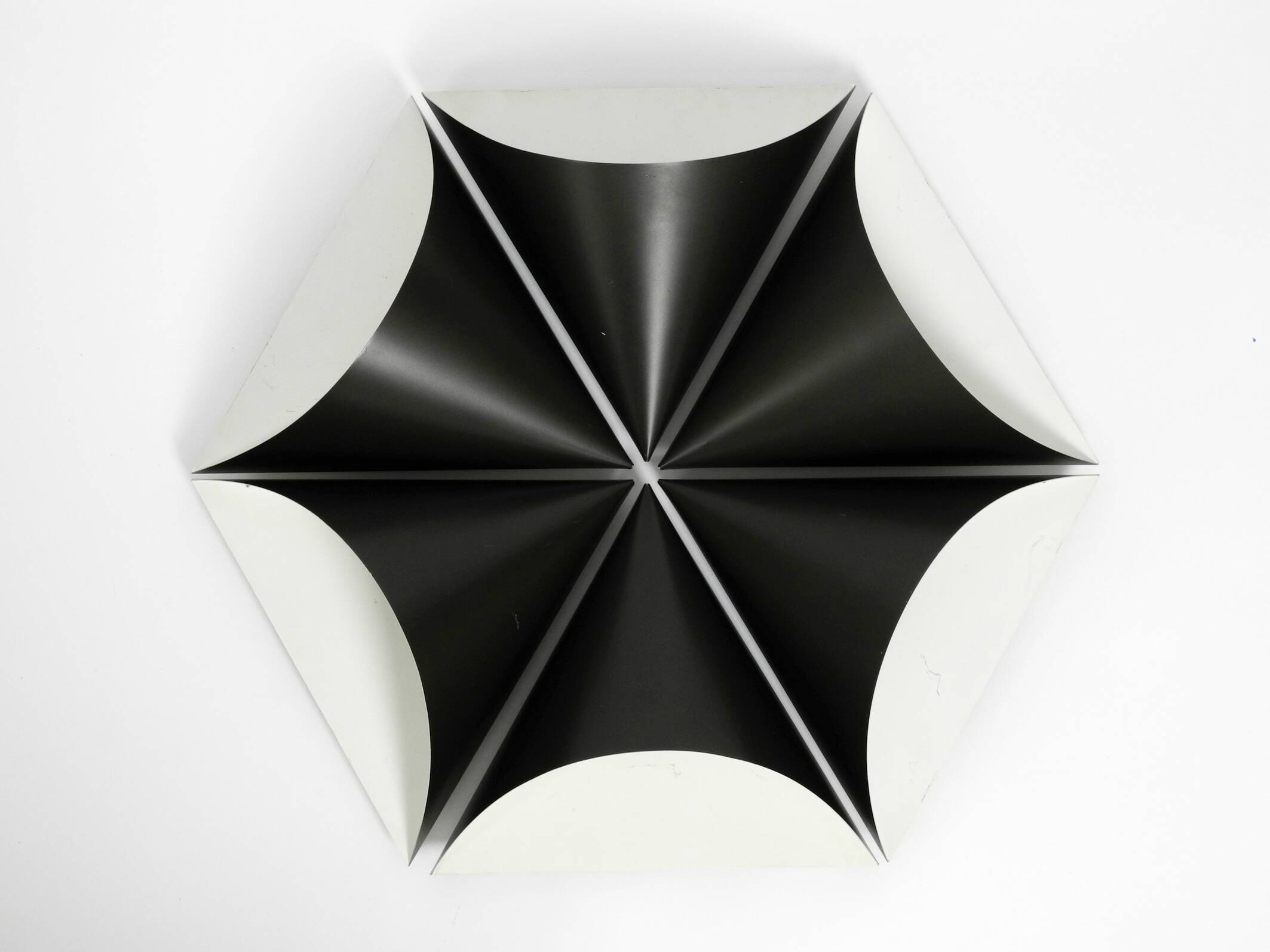 Set of six very rare large 1970s metal wall lights by Staff | Model 2020/21